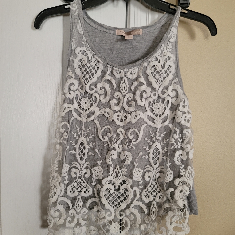 Lace tank top